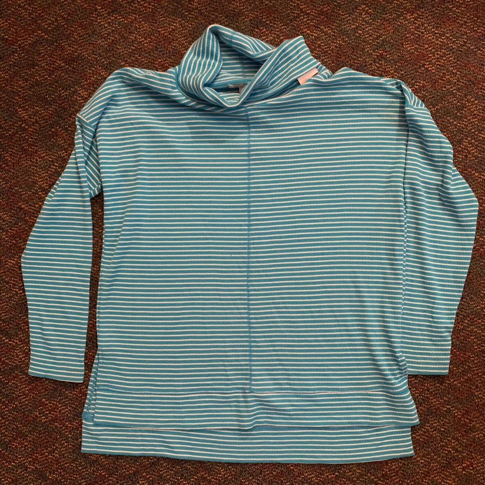 NWT Liz Claiborne weekend blue tunic sweater // XL
